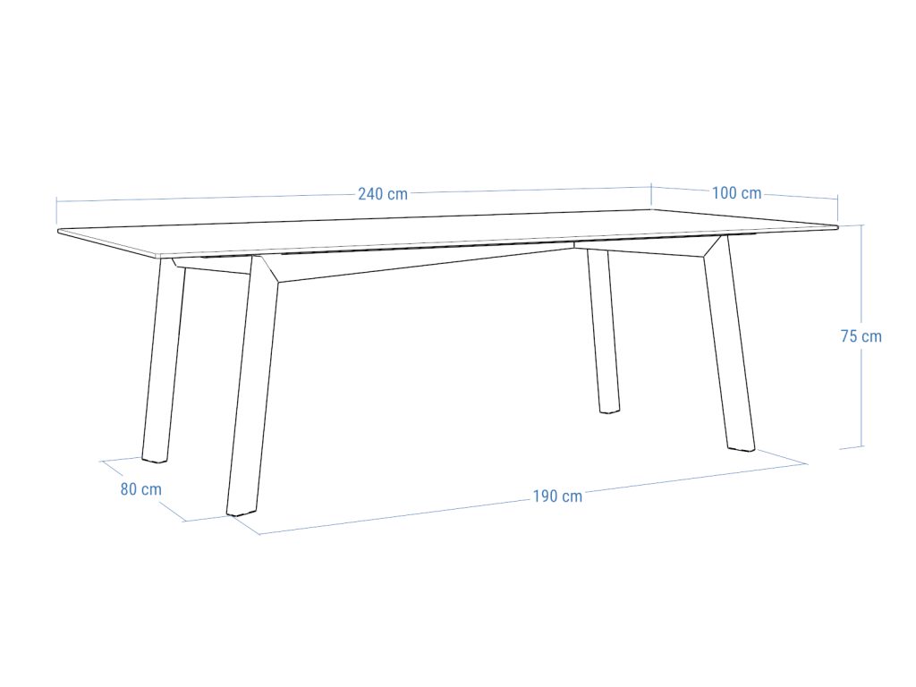 Modny stół do salonu ze spieku kwarcowego Shift - obrazek 6