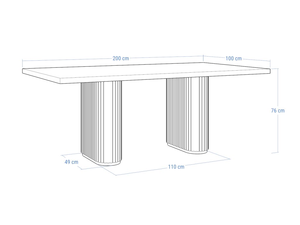 Stół do salonu dębowy Torvo - obrazek 6