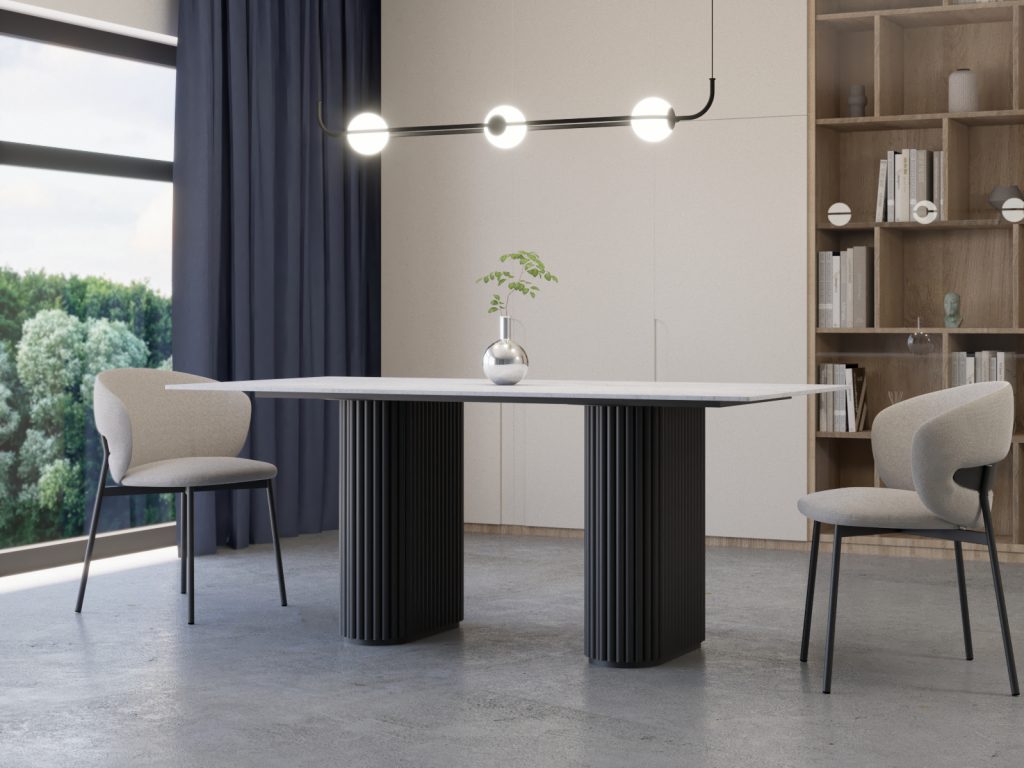 Stół do salonu ze spieku kwarcowego Torvo - obrazek 2