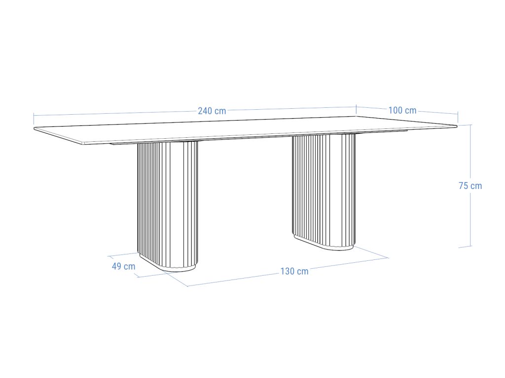 Stół do salonu ze spieku kwarcowego Torvo - obrazek 7