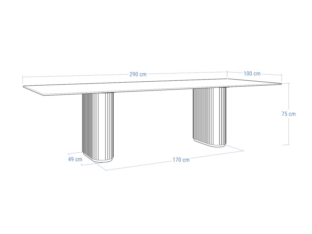 Stół do salonu ze spieku kwarcowego Torvo - obrazek 8
