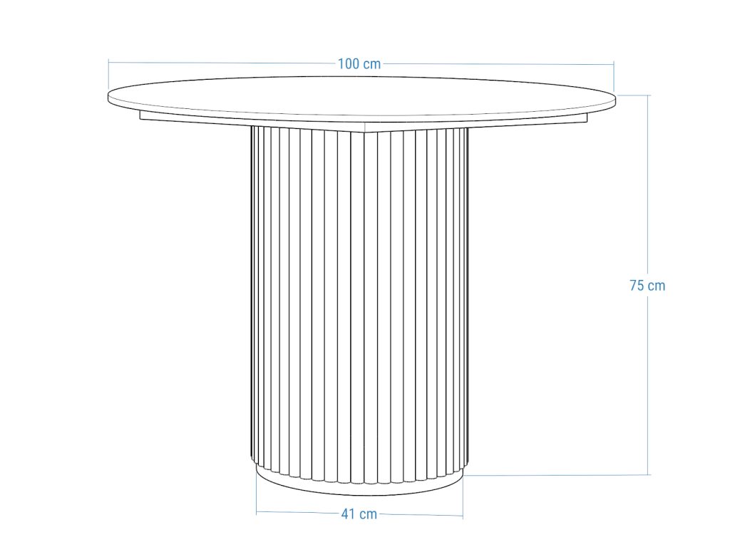 Nowoczesny stół ze spieku kwarcowego Toro - obrazek 4