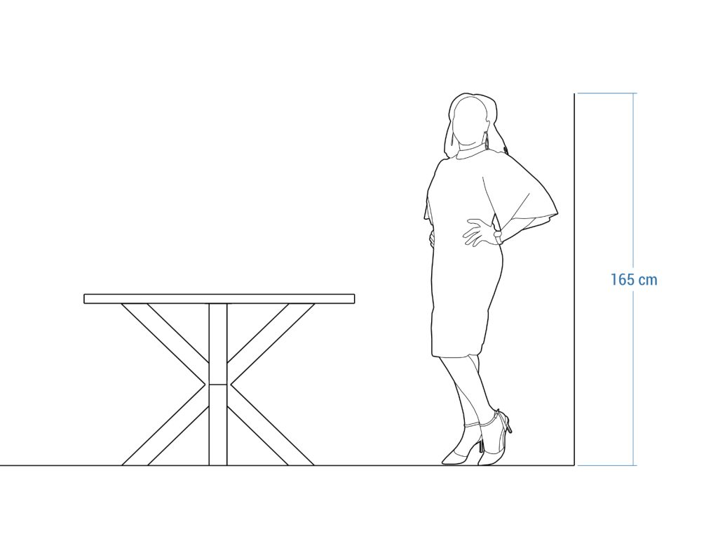 Kwadratowy Stół Pająk Chrom 120x120cm - obrazek 6