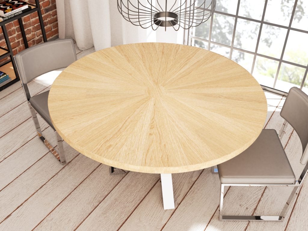 Okrągły Stół Pająk Chrom Średnica 140 cm - obrazek 2