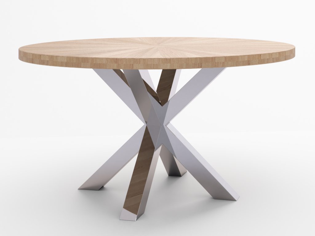 Okrągły Stół Pająk Chrom Średnica 140 cm - obrazek 4