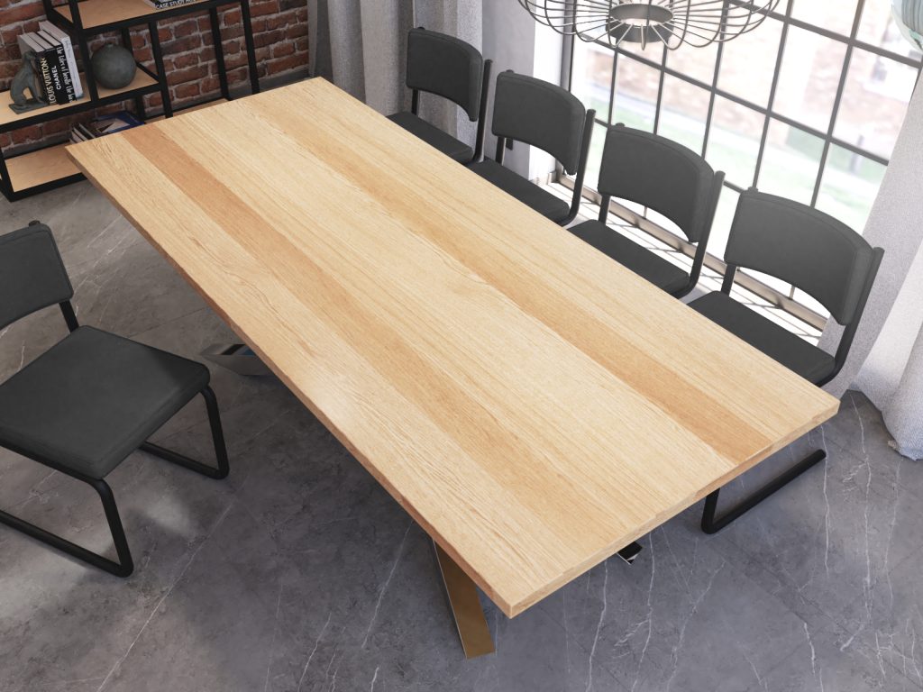 Duży Stół Pająk Chrom 240x100cm - obrazek 3