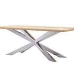 Duży Stół Pająk Chrom 220x100cm