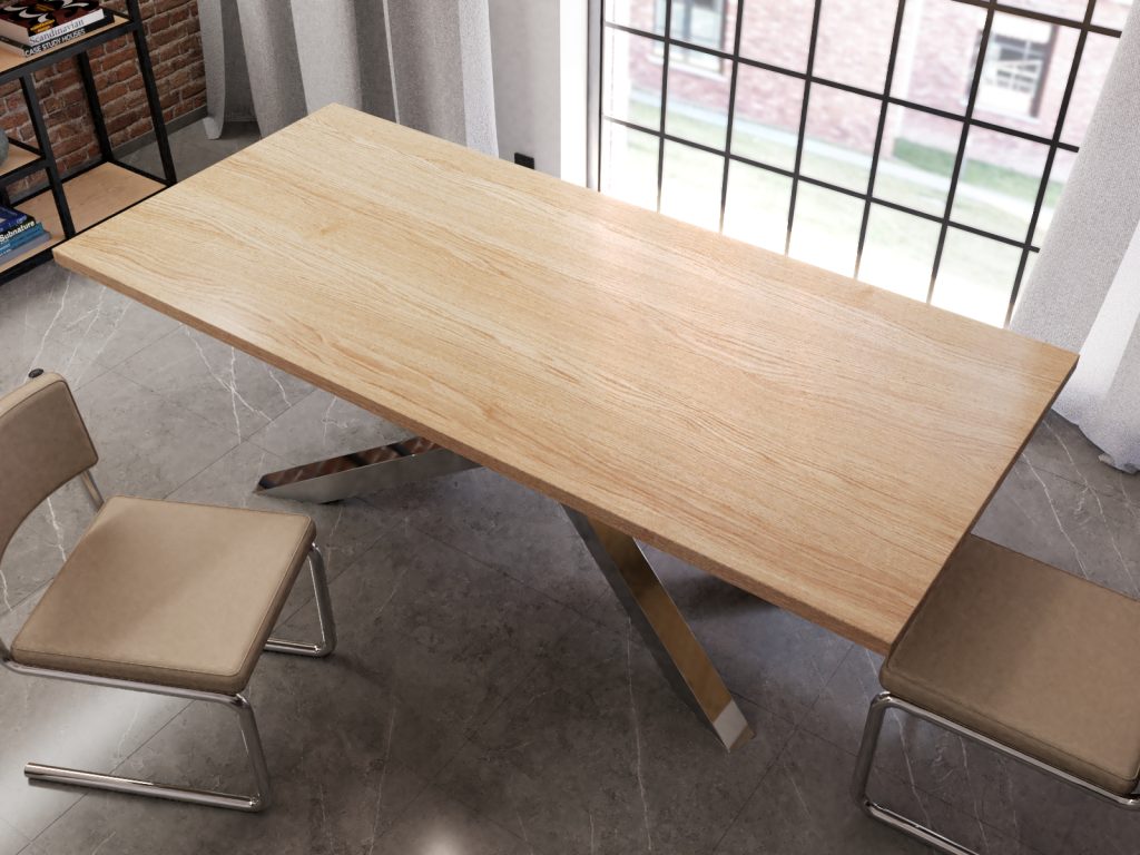 Duży Stół Pająk Chrom 220x100cm - obrazek 3