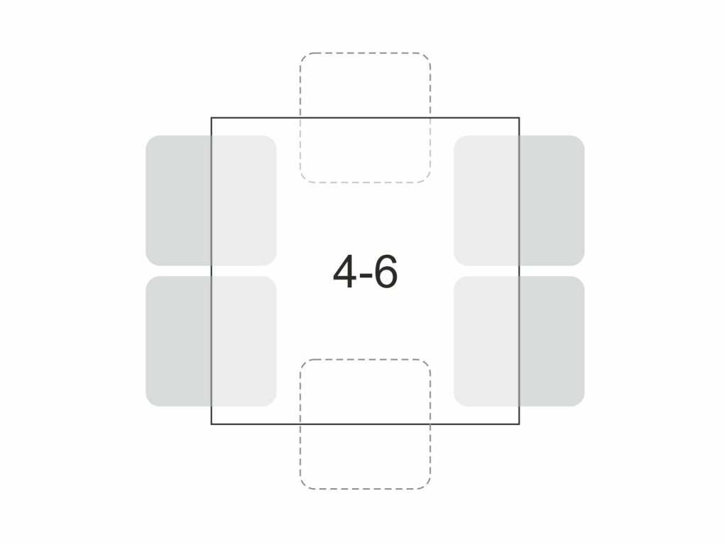 Kwadratowy Stół Pająk Heavy 120x120cm - obrazek 7