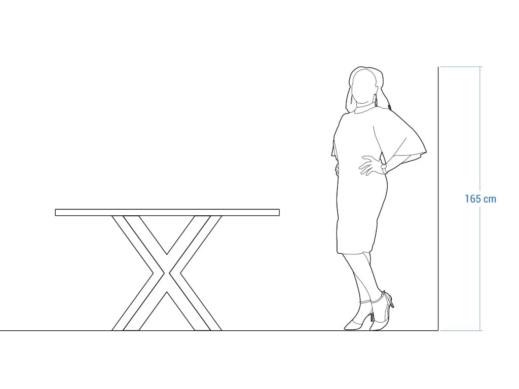 Kwadratowy Stół Pająk Heavy 140x140cm - obrazek 6