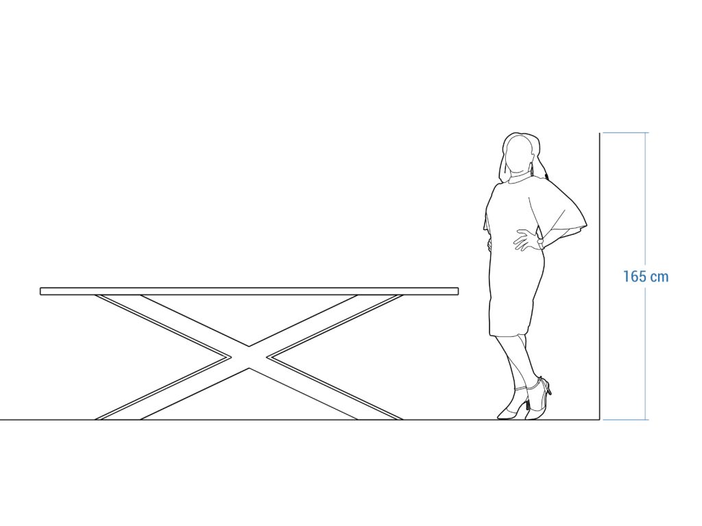 Duży Stół Pająk Heavy 240x100cm - obrazek 5