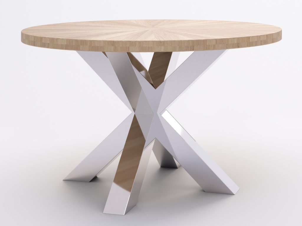 Okrągły Stół Pająk Heavy Chrom Średnica 120 cm - obrazek 4