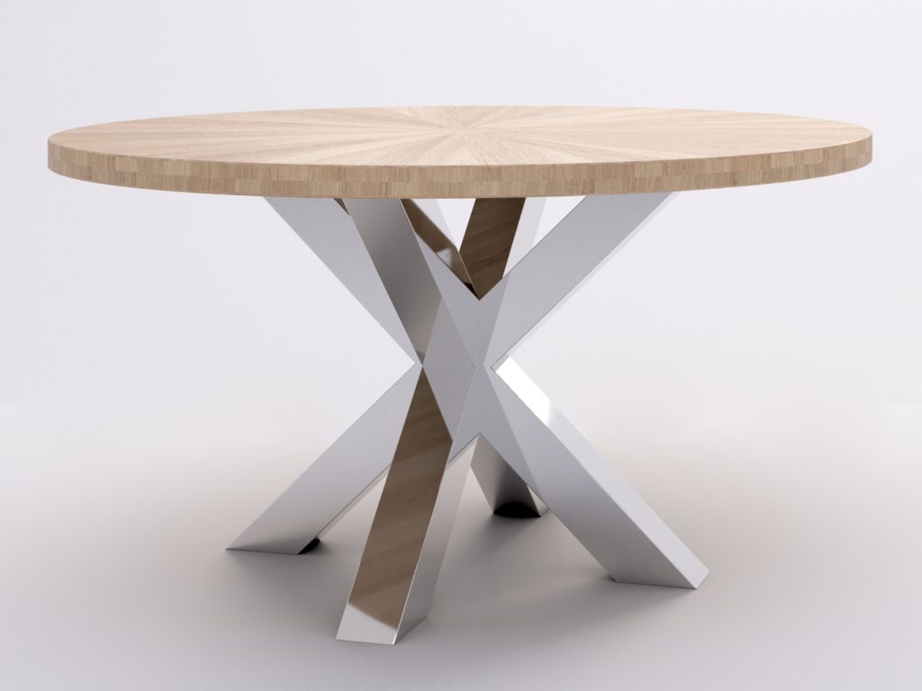 Okrągły Stół Pająk Heavy Chrom Średnica 140 cm - obrazek 4