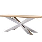 Duży Stół Pająk Heavy Chrom 220x100cm