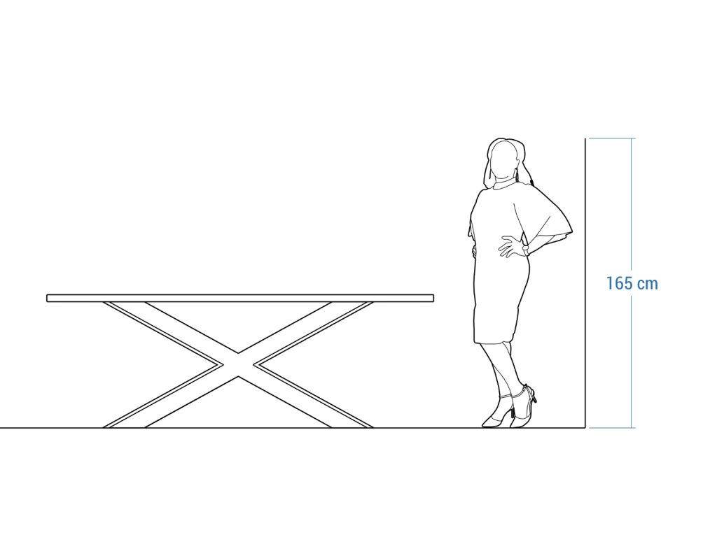 Duży Stół Pająk Heavy Chrom 220x100cm - obrazek 6