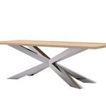 Duży Stół Pająk Heavy Chrom 240x100cm