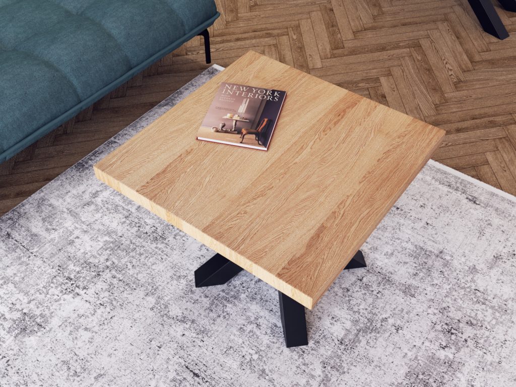 Kwadratowy Stolik Pająk Slim 60x60cm - obrazek 3