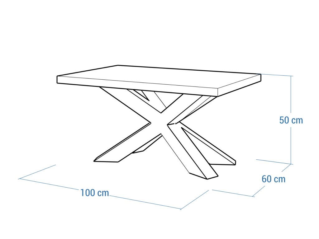 Stolik Pająk heavy 60x100cm - obrazek 5