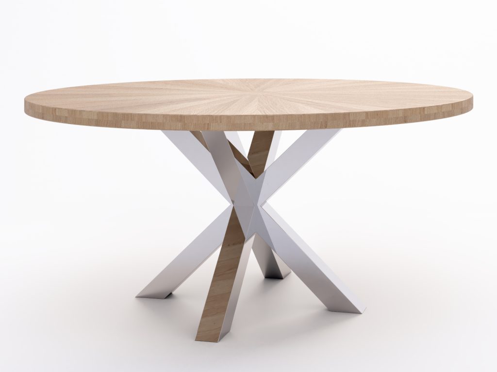 Okrągły Stół Pająk Chrom Średnica 160 cm - obrazek 4