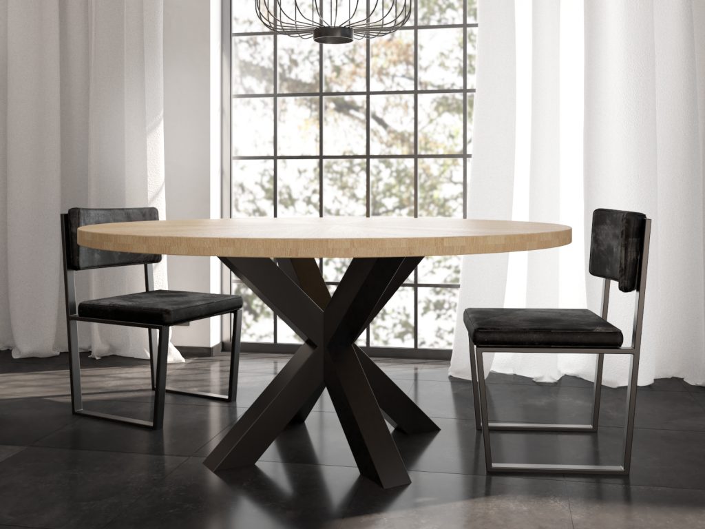 Noga metalowa do stołu Pająk Heavy S - obrazek 4