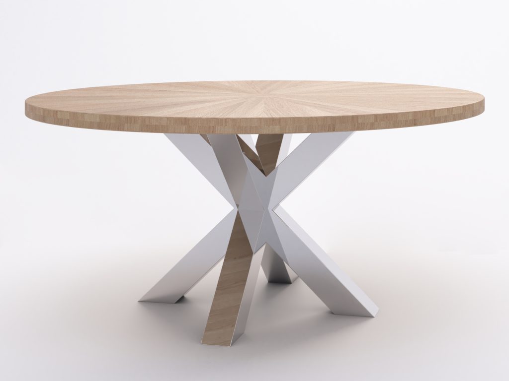 Okrągły Stół Pająk Heavy Chrom Średnica 160 cm - obrazek 4