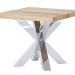 Kwadratowy Stolik Pająk slim chrom 60x60cm