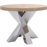 Okrągły Stolik Pająk Heavy chrom średnica 70cm