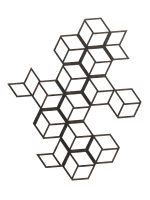 Dekoracja ścienna metalowa na rośliny pnące Trejaż Cube L 80x98 cm