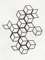 Dekoracja ścienna metalowa na rośliny pnące Trejaż Cube L 80x98 cm - obrazek 2