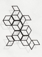 Dekoracja ścienna metalowa na rośliny pnące Trejaż Cube M 65x77 cm - obrazek 2