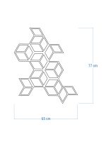 Dekoracja ścienna metalowa na rośliny pnące Trejaż Cube M 65x77 cm - obrazek 5