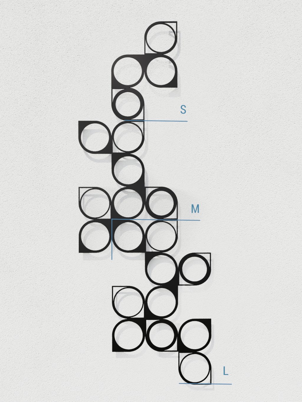 Dekoracja ścienna metalowa na rośliny pnące Trejaż Malla S 38x56 cm - obrazek 4