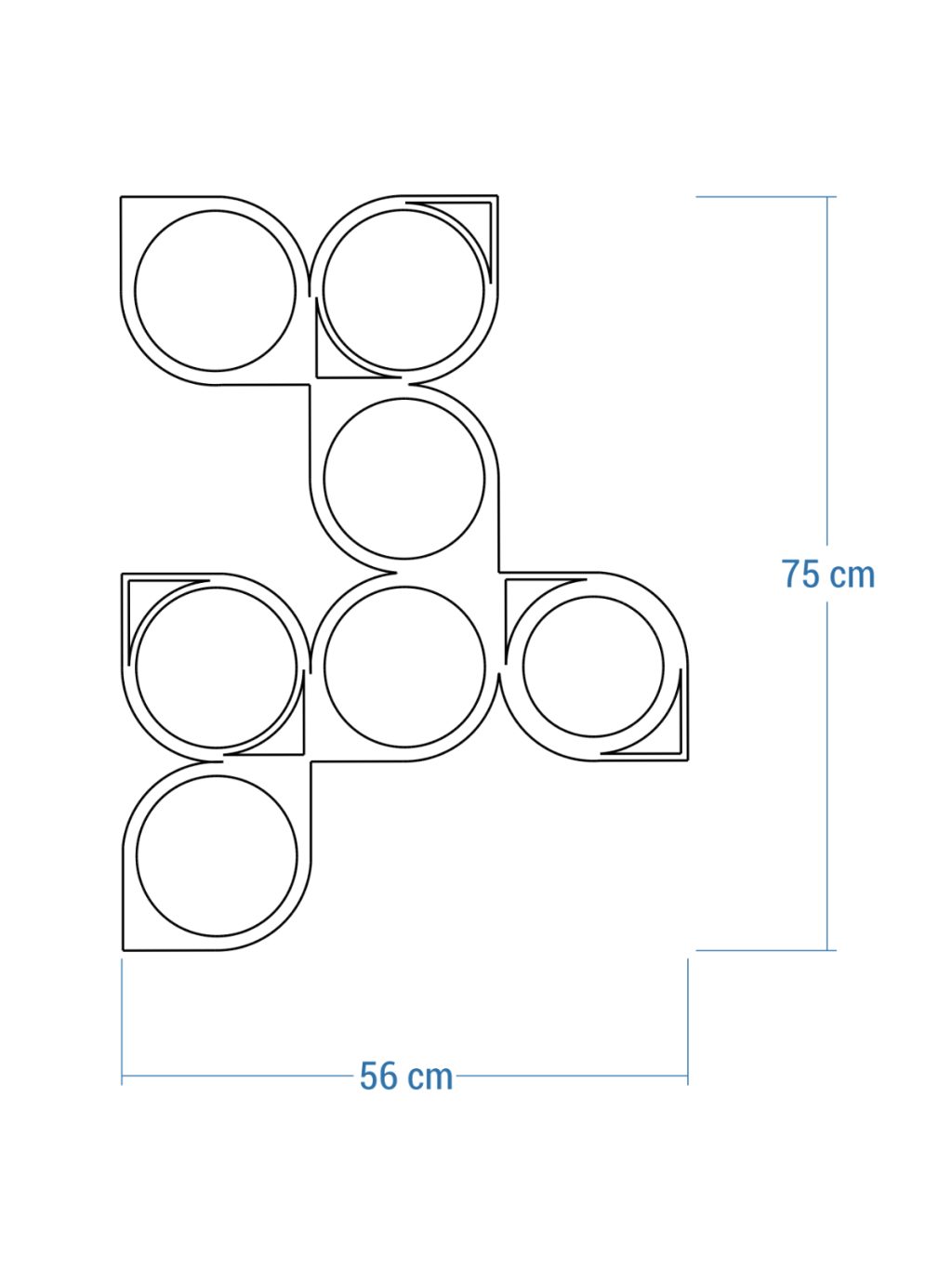 Dekoracja ścienna metalowa na rośliny pnące Trejaż Malla M 56x75 cm - obrazek 5