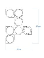 Dekoracja ścienna metalowa na rośliny pnące Trejaż Malla M 56x75 cm - obrazek 5