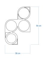 Dekoracja ścienna metalowa na rośliny pnące Trejaż Malla S 38x56 cm - obrazek 5