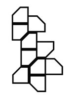 Dekoracja ścienna metalowa na rośliny pnące Trejaż Rima L 53x88 cm