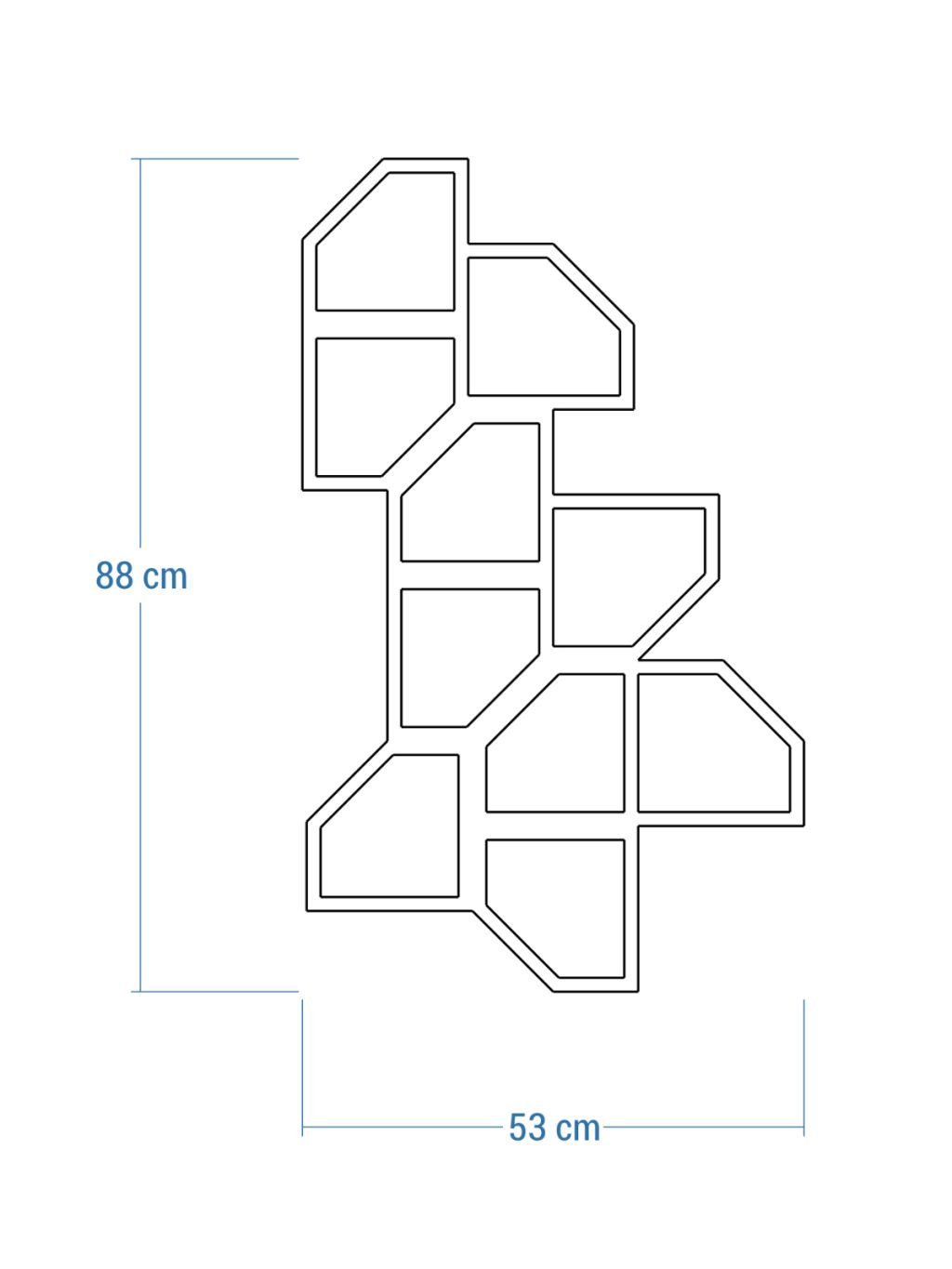 Dekoracja ścienna metalowa na rośliny pnące Trejaż Rima L 53x88 cm - obrazek 5