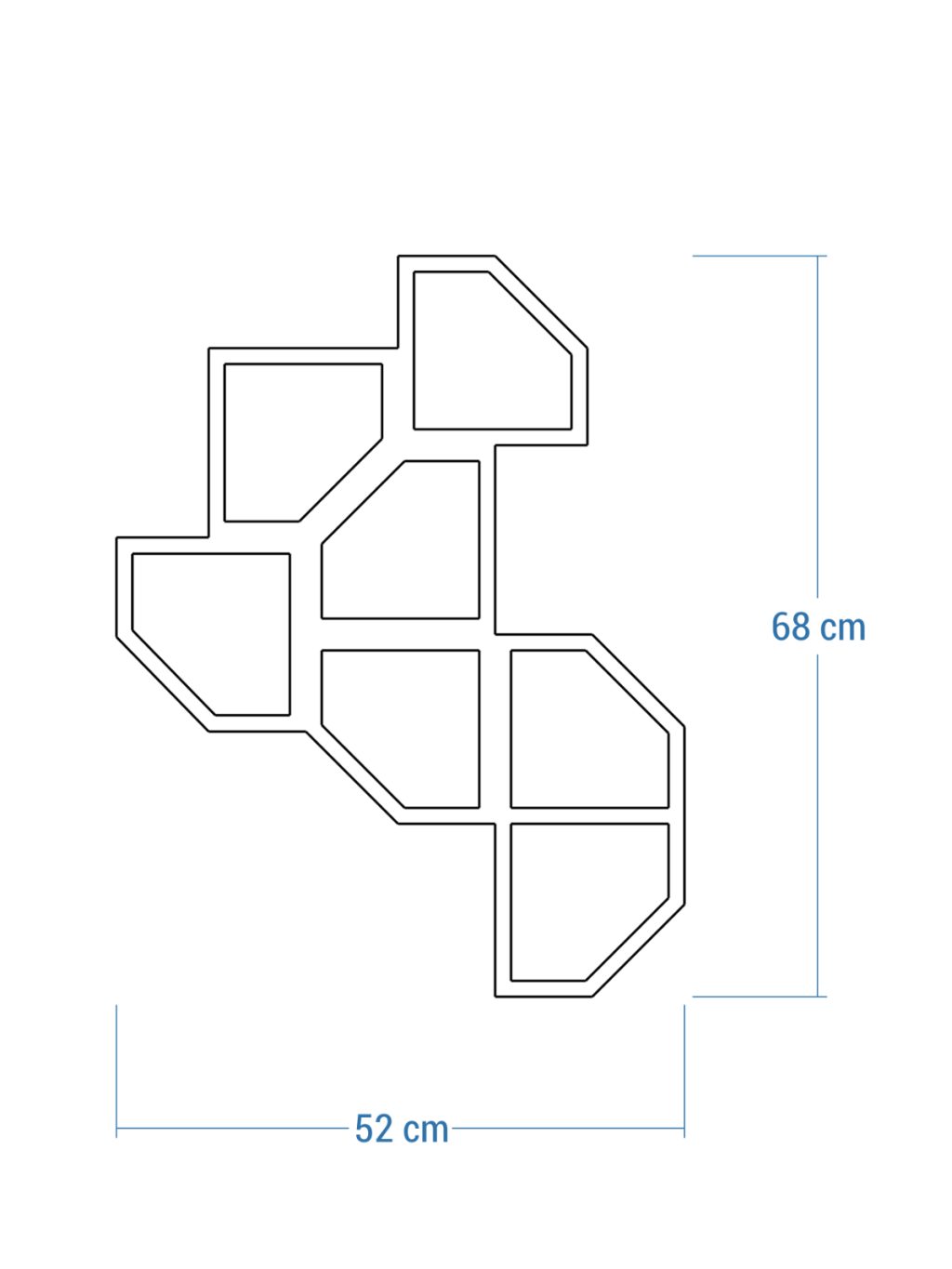 Dekoracja ścienna metalowa na rośliny pnące Trejaż Rima M 52x68 cm - obrazek 2