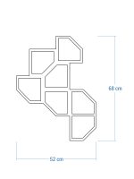 Dekoracja ścienna metalowa na rośliny pnące Trejaż Rima M 52x68 cm - obrazek 2