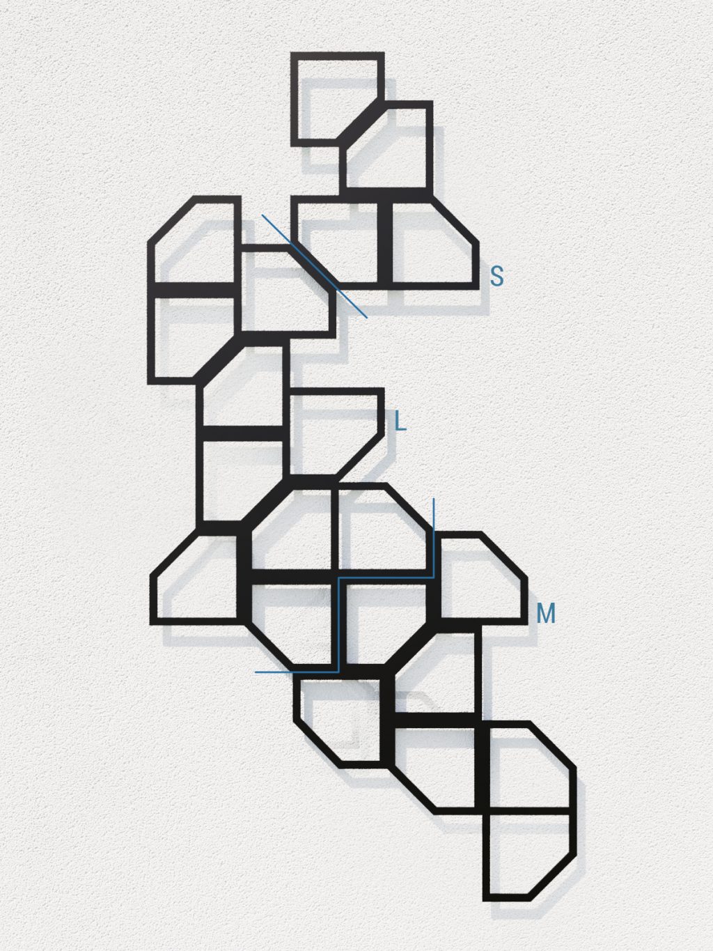 Dekoracja ścienna metalowa na rośliny pnące Trejaż Rima S 35x44 cm - obrazek 4