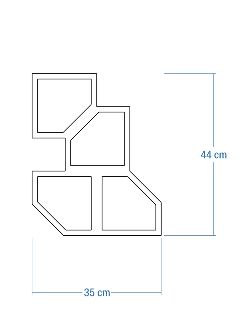 Dekoracja ścienna metalowa na rośliny pnące Trejaż Rima S 35x44 cm - obrazek 5