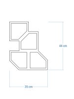 Dekoracja ścienna metalowa na rośliny pnące Trejaż Rima S 35x44 cm - obrazek 5