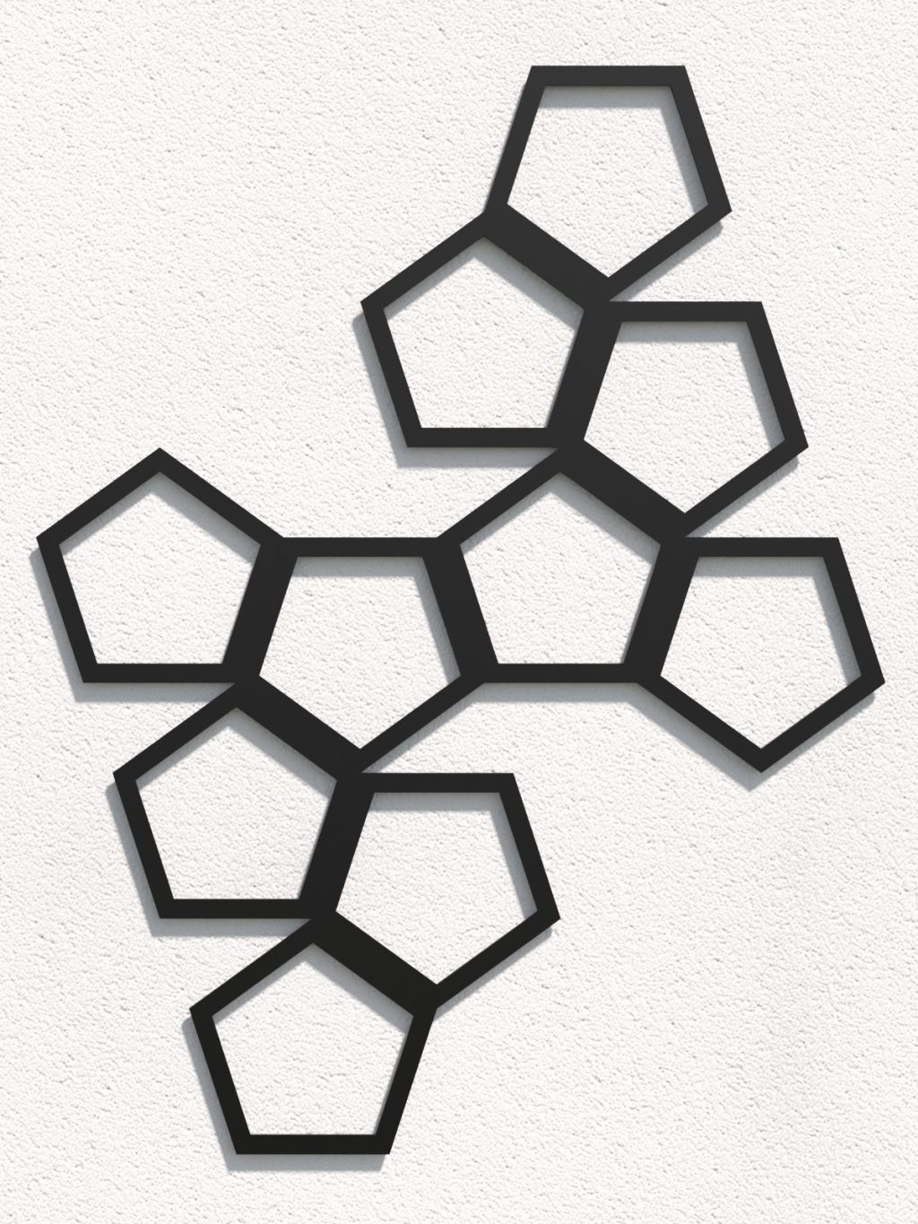 Dekoracja ścienna metalowa na rośliny pnące Trejaż Pentagon L 59x77 cm - obrazek 2