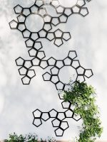 Dekoracja ścienna metalowa na rośliny pnące Trejaż Pentagon L 59x77 cm - obrazek 4