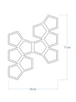 Dekoracja ścienna metalowa na rośliny pnące Trejaż Pentagon L 59x77 cm - obrazek 5