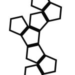 Dekoracja ścienna metalowa na rośliny pnące Trejaż Pentagon M 54x84 cm