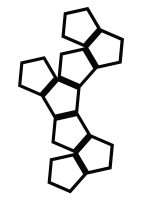 Dekoracja ścienna metalowa na rośliny pnące Trejaż Pentagon M 54x84 cm