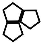 Dekoracja ścienna metalowa na rośliny pnące Trejaż Pentagon S 35x37 cm