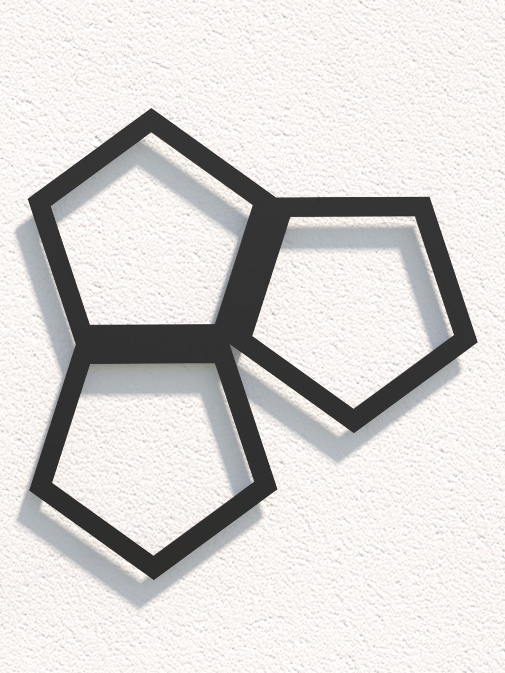 Dekoracja ścienna metalowa na rośliny pnące Trejaż Pentagon S 35x37 cm - obrazek 2