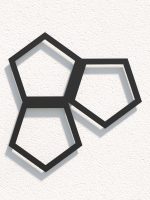 Dekoracja ścienna metalowa na rośliny pnące Trejaż Pentagon S 35x37 cm - obrazek 2